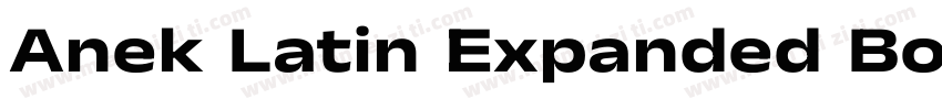 Anek Latin Expanded Bold字体转换